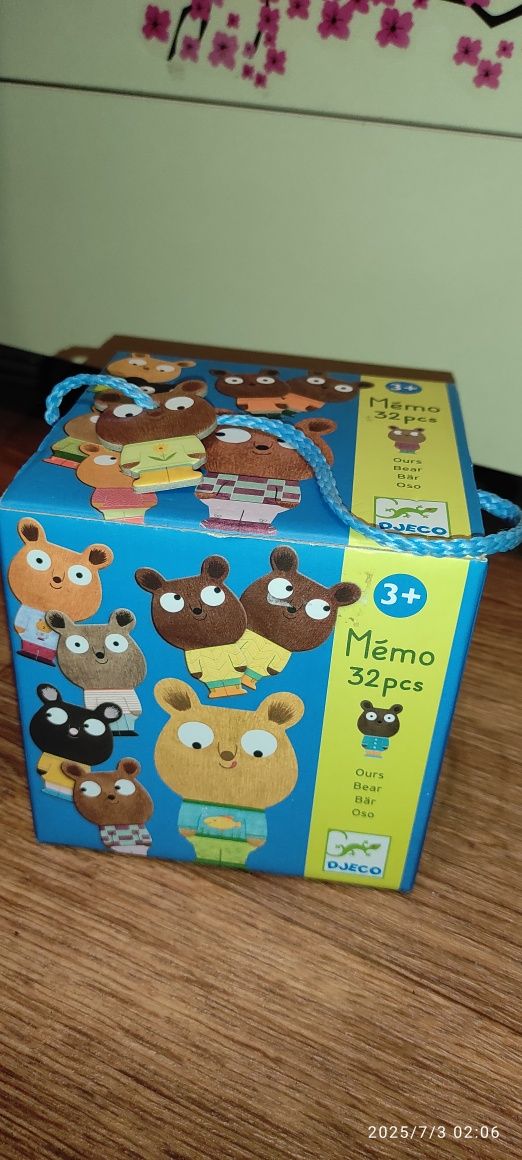 Настольная игра развивашка Мемо Медведь