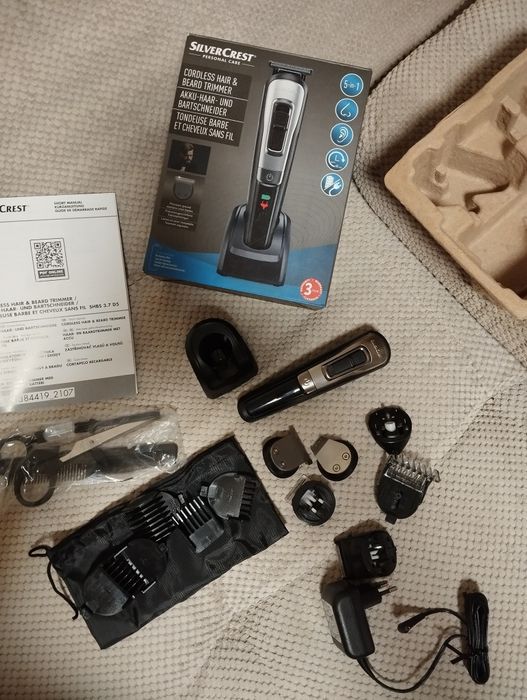 Машинка для стрижки волосся та бороди SilverCrest SHBS 3.7 D5 5в1.