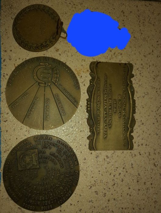 Lote 4 medalhas  variadas