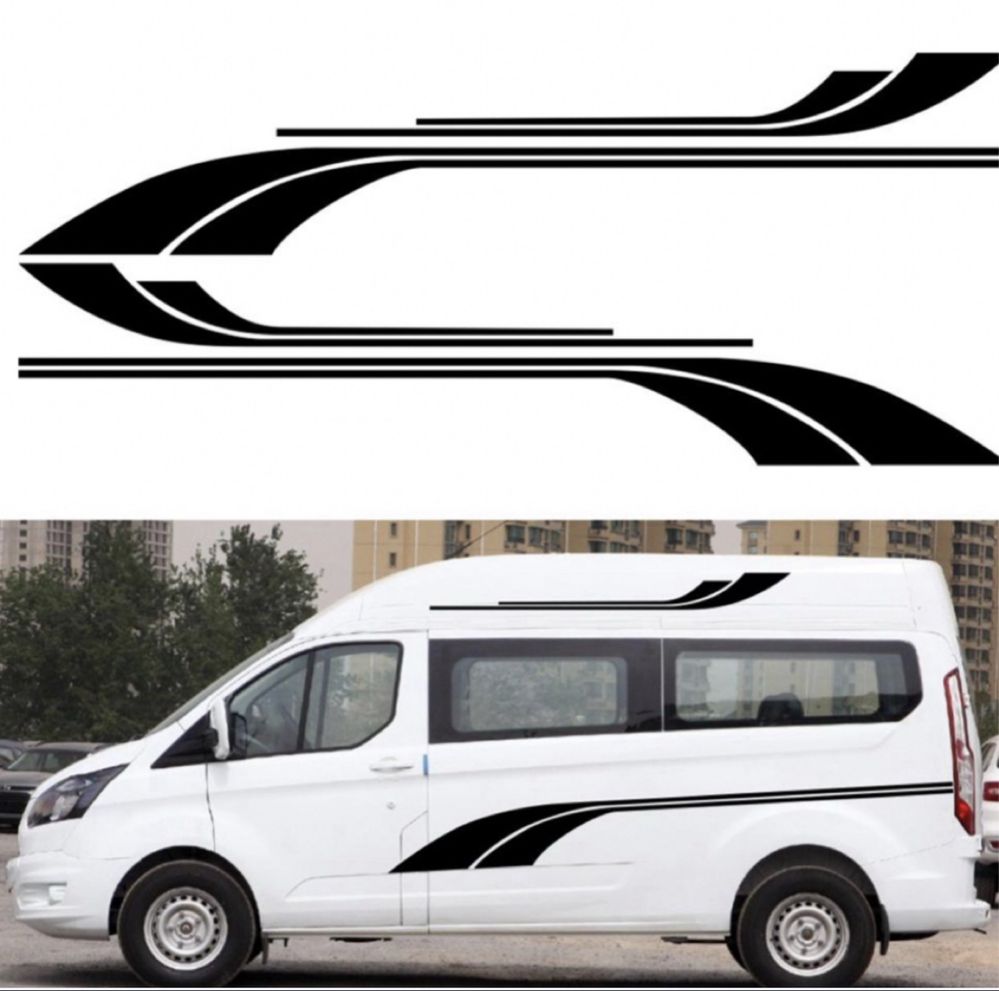 Zestaw naklejek kamper bus vw t4 t5 t6 transit vivaro ducato hokeje