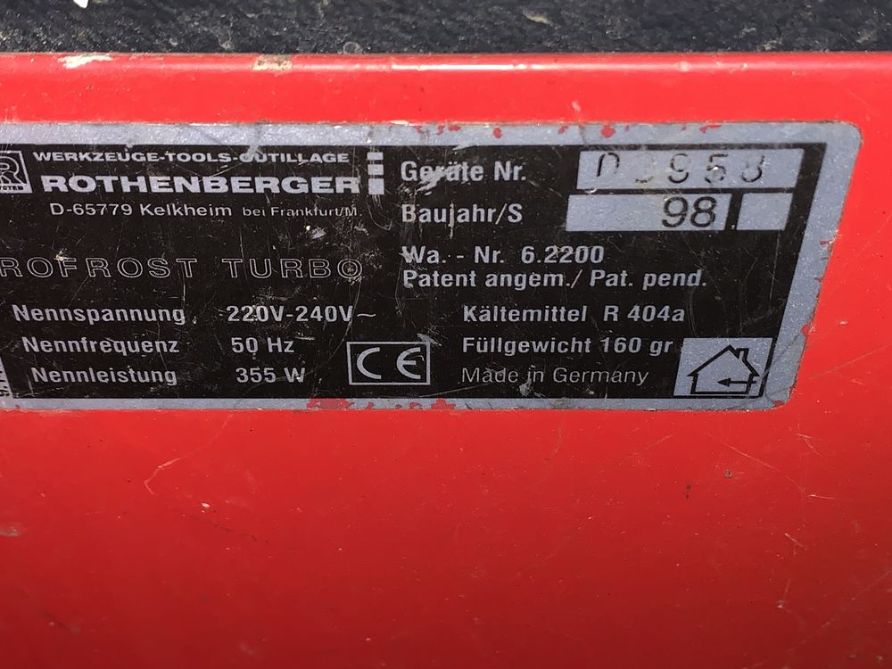 Zamrazarka do rur Rothenberger Rofrost Turbo