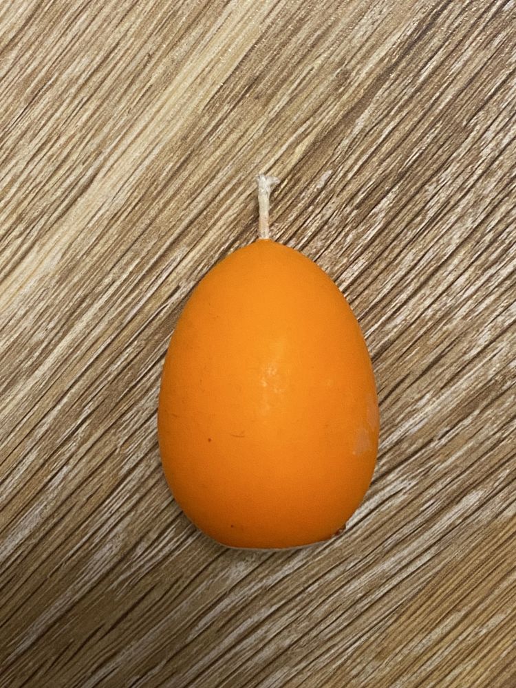 świeczka wielkanocna jajko pomaramczowe