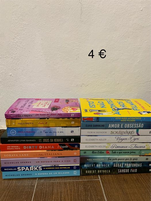 Vários livros novos e praticamente novos