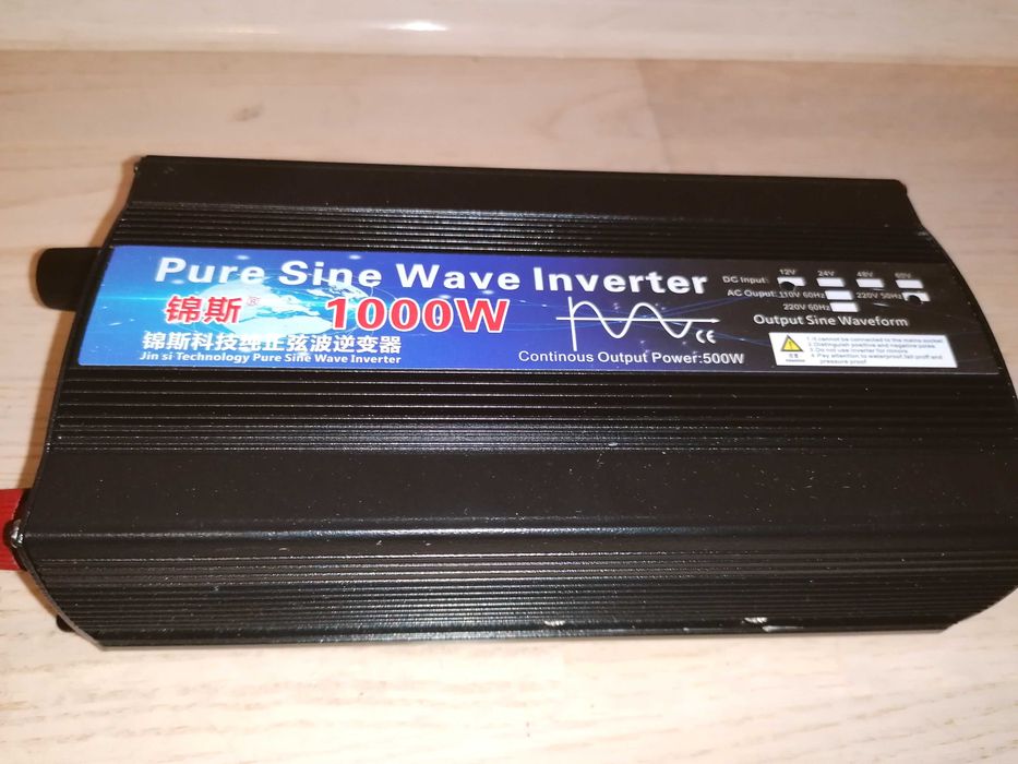 Инвертор 1000 Вт чистая синусоида для газового котла, насоса