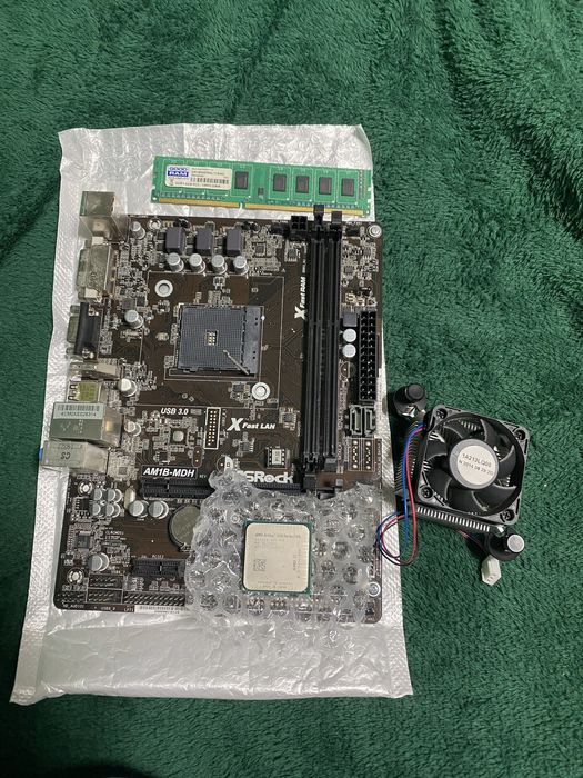 Zestaw płyta główna procesor ram chłodzenie