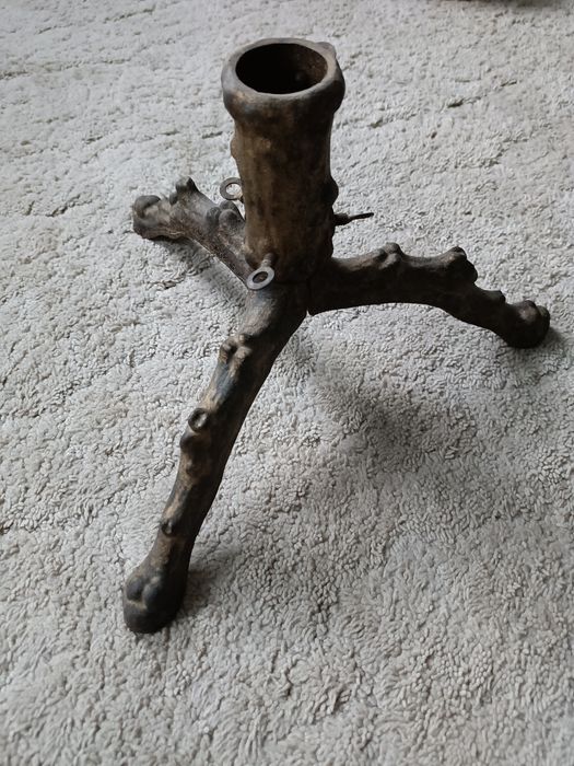 Stojak do choinki żeliwny ciężki stabilny rozkładany