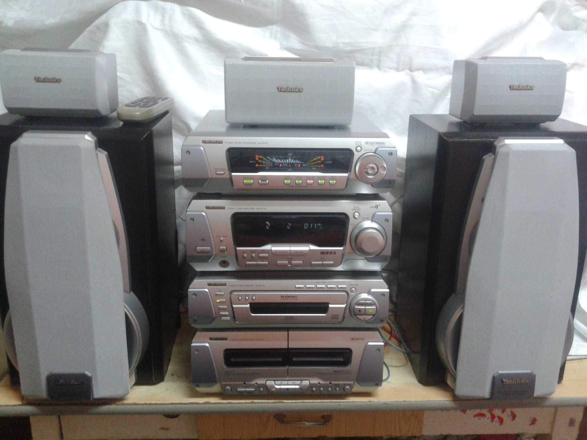 wieża TECHNICS  kino domowe komplet zestaw