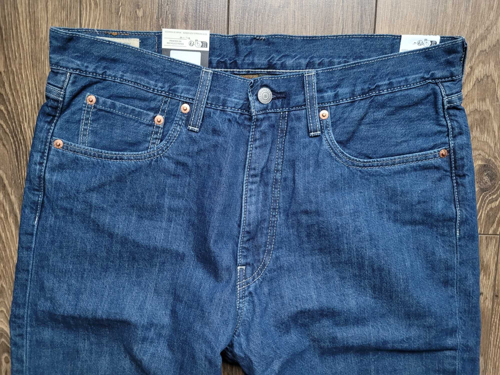 jeansy Levi's dżinsy 568 Stay Loose 33/34 100% bawełna grube W33/L34