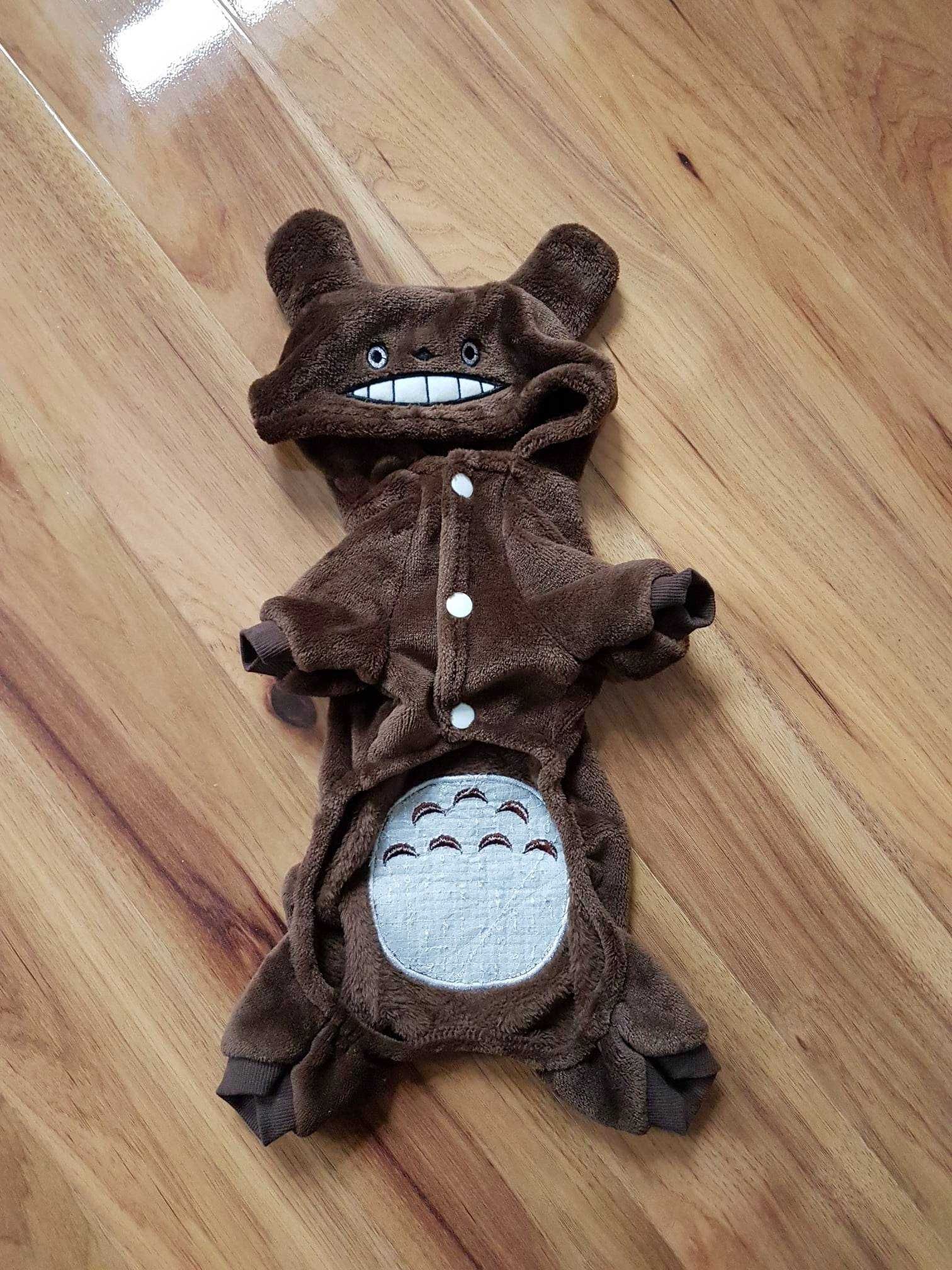 Ciepły strój Totoro przebranie kostium dla psa anime Mój sąsiad Totoro