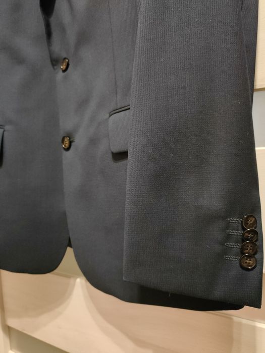 OKAZJA!!! Garnitur męski Bytom granatowy komplet 100% wełna + krawat