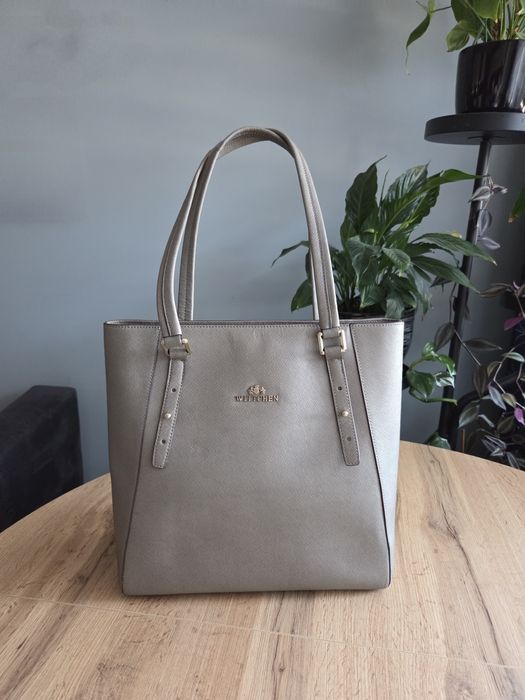 Jak NOWA torebka skórzana Wittchen popiel
