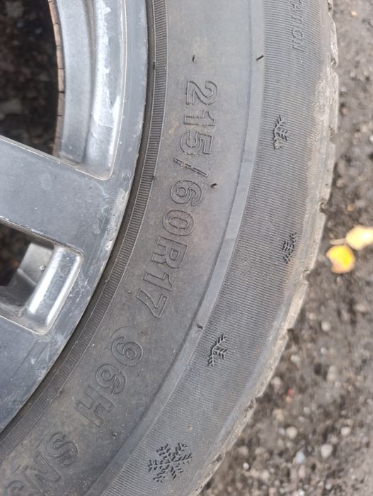 Koła aluminiowe alusy 5x120 opony zimowe 215/60/17 ET 40