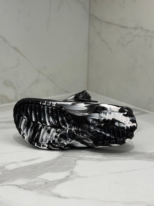 Crocs сабо Чоловічі  чорно білі /черно белые /M9\w11/42 розмір