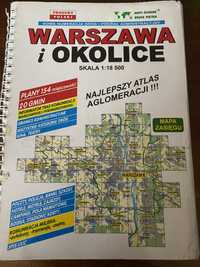 Warszawa i okolice - mapa