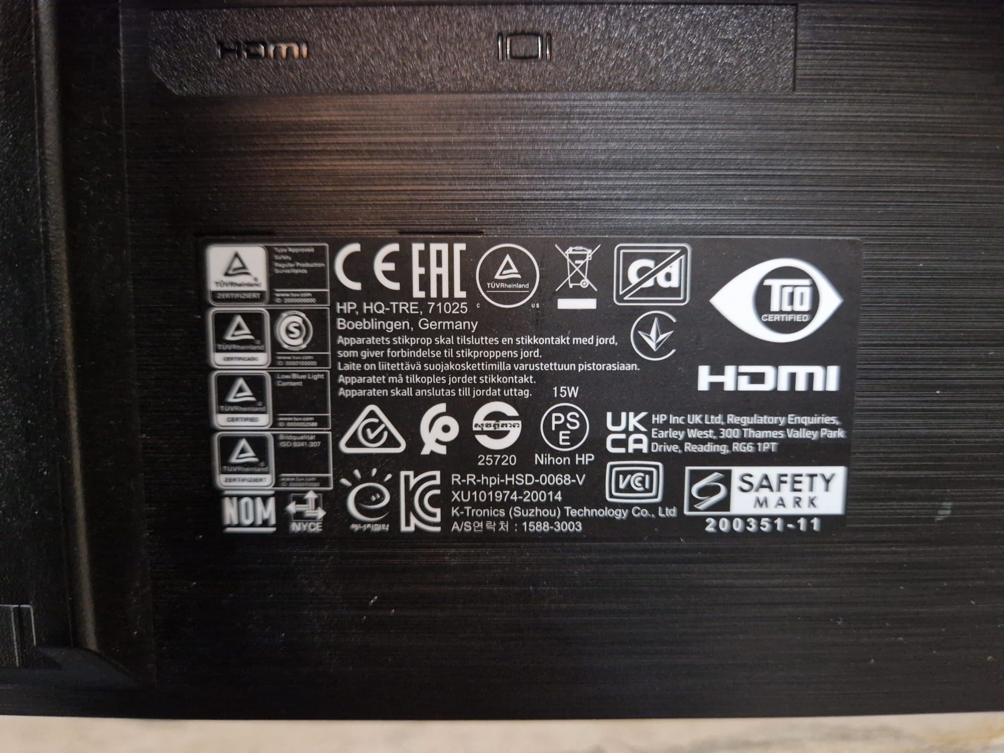Monitor HP 27" como novo