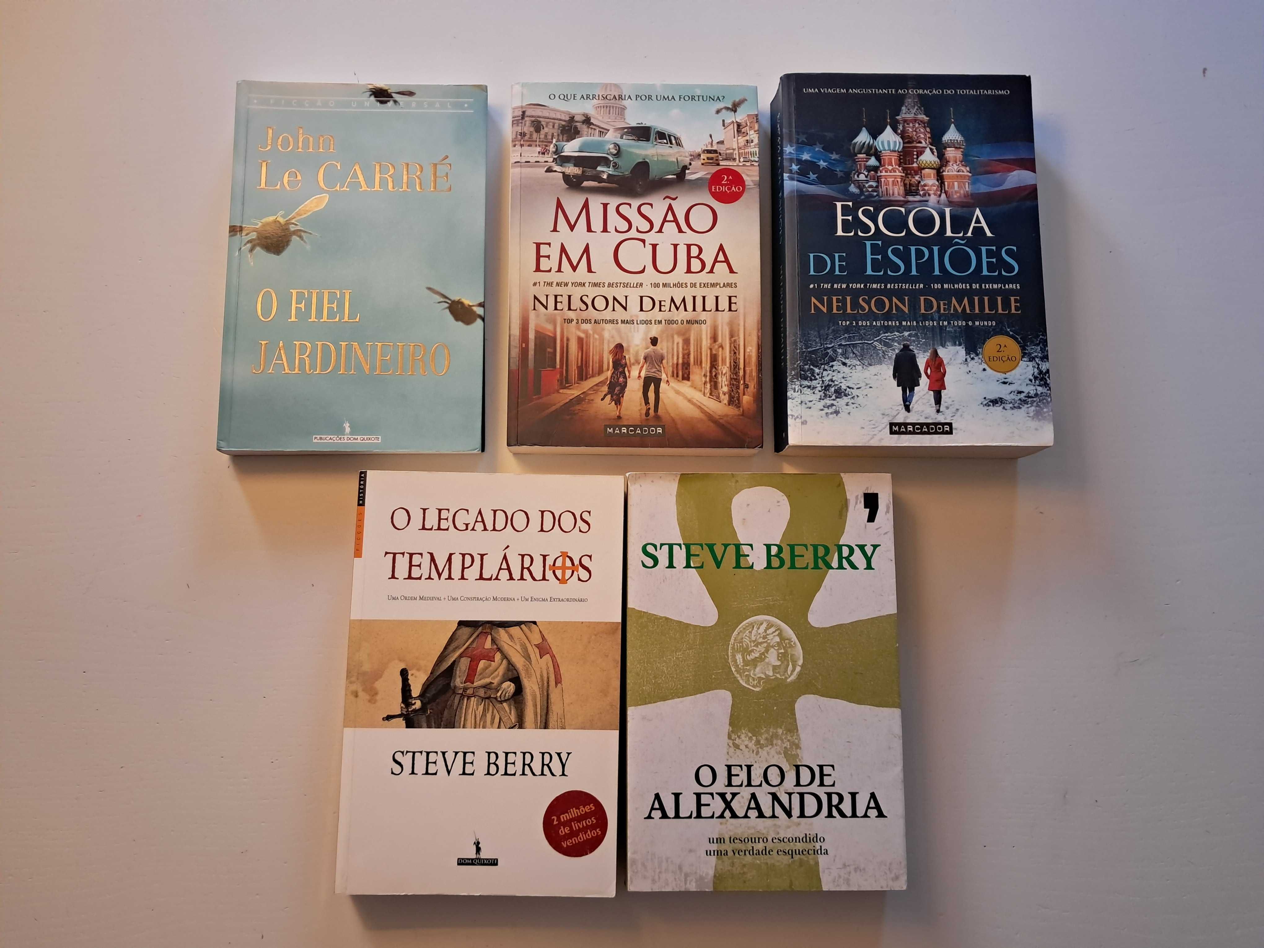 Livros policiais, espionagem e aventura de autores internacionais