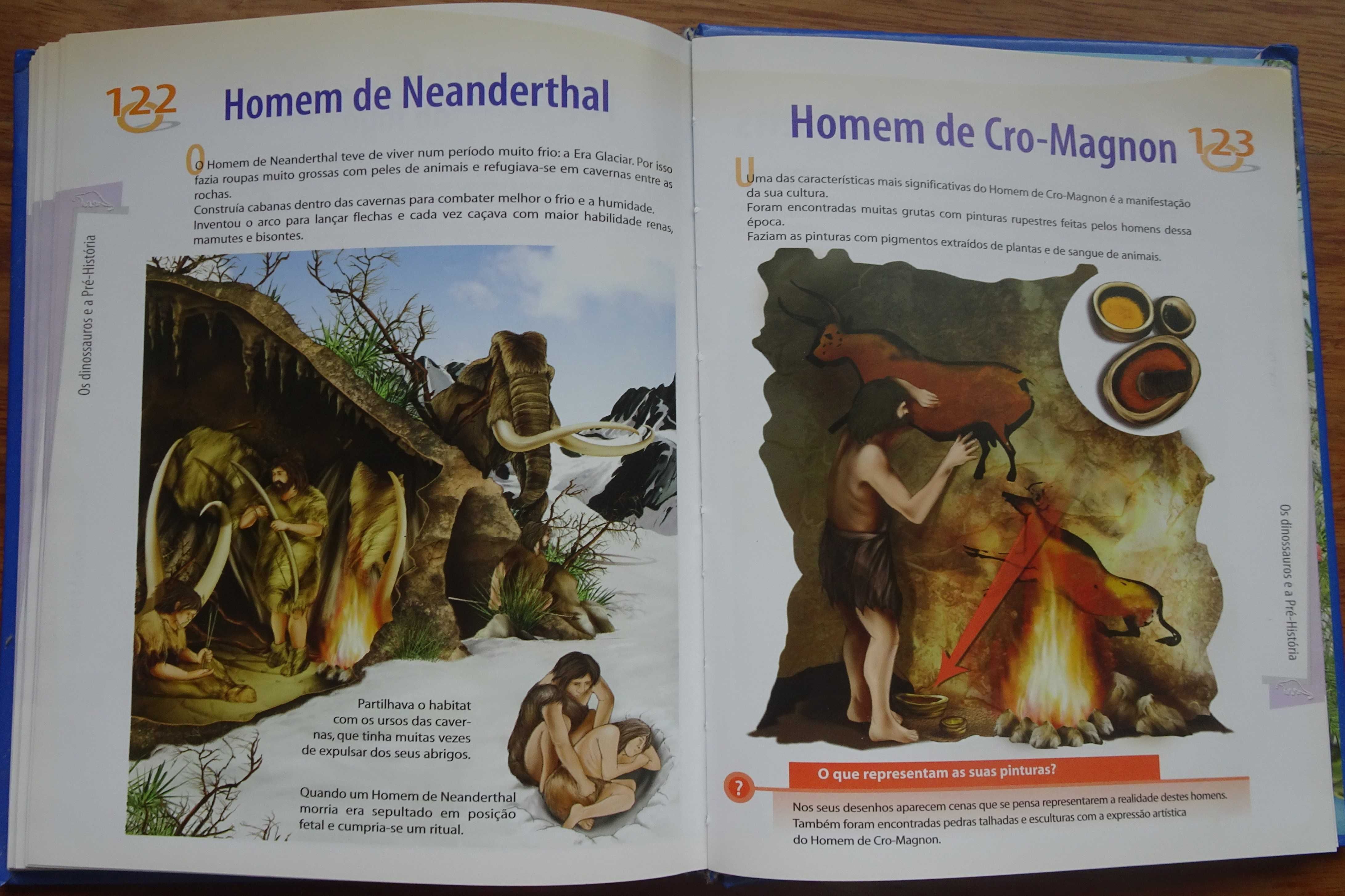 Enciclopédia Ilustrada dos Dinossauros e A Pré-História