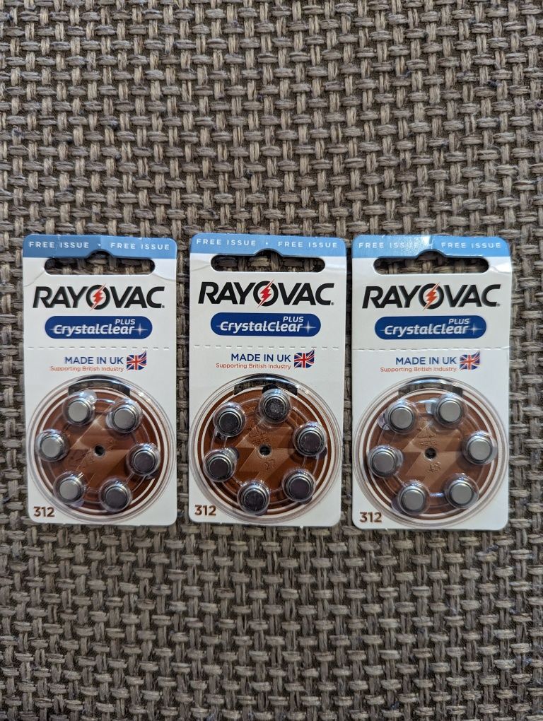 Батарейки для слуховых аппаратов Rayovac Crystal Clear Plus.
