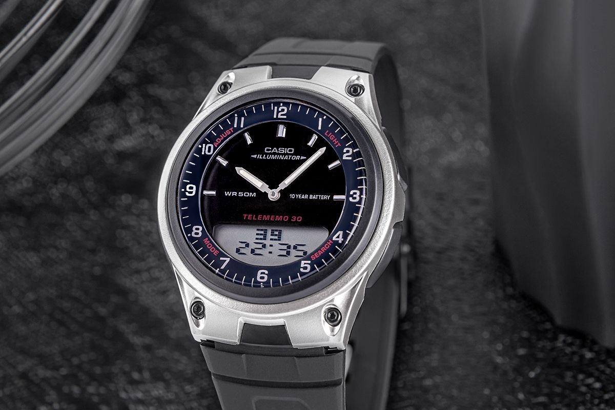 zegarek męski casio dual aw-80-1avdf + box