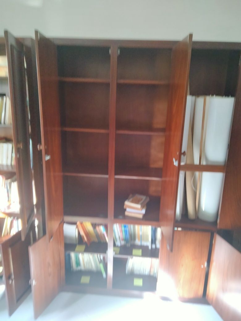 Armários com estante para biblioteca