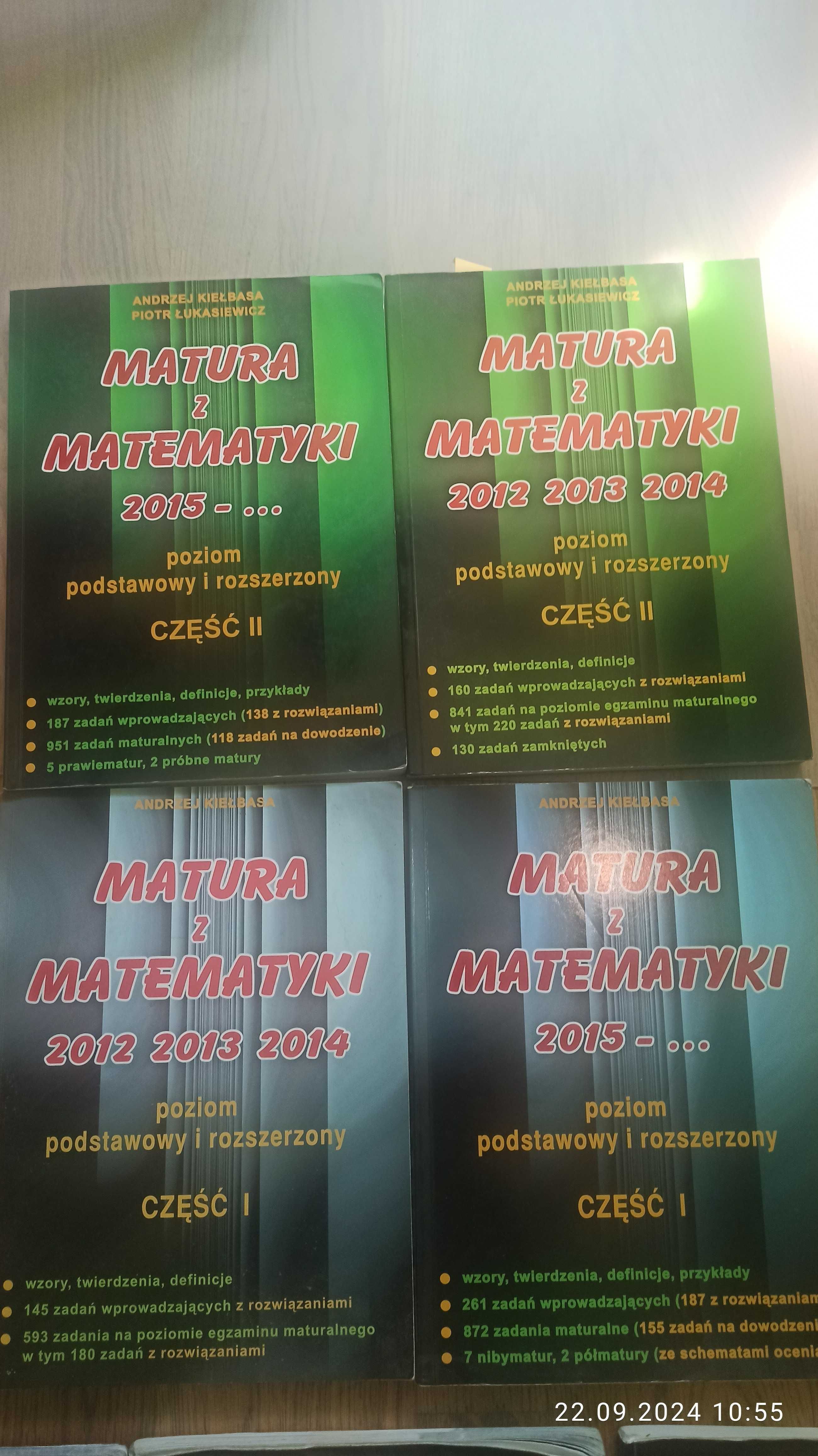 Matura z matematyki,  Kiełbasa, Łukasiewicz, 4 tomy