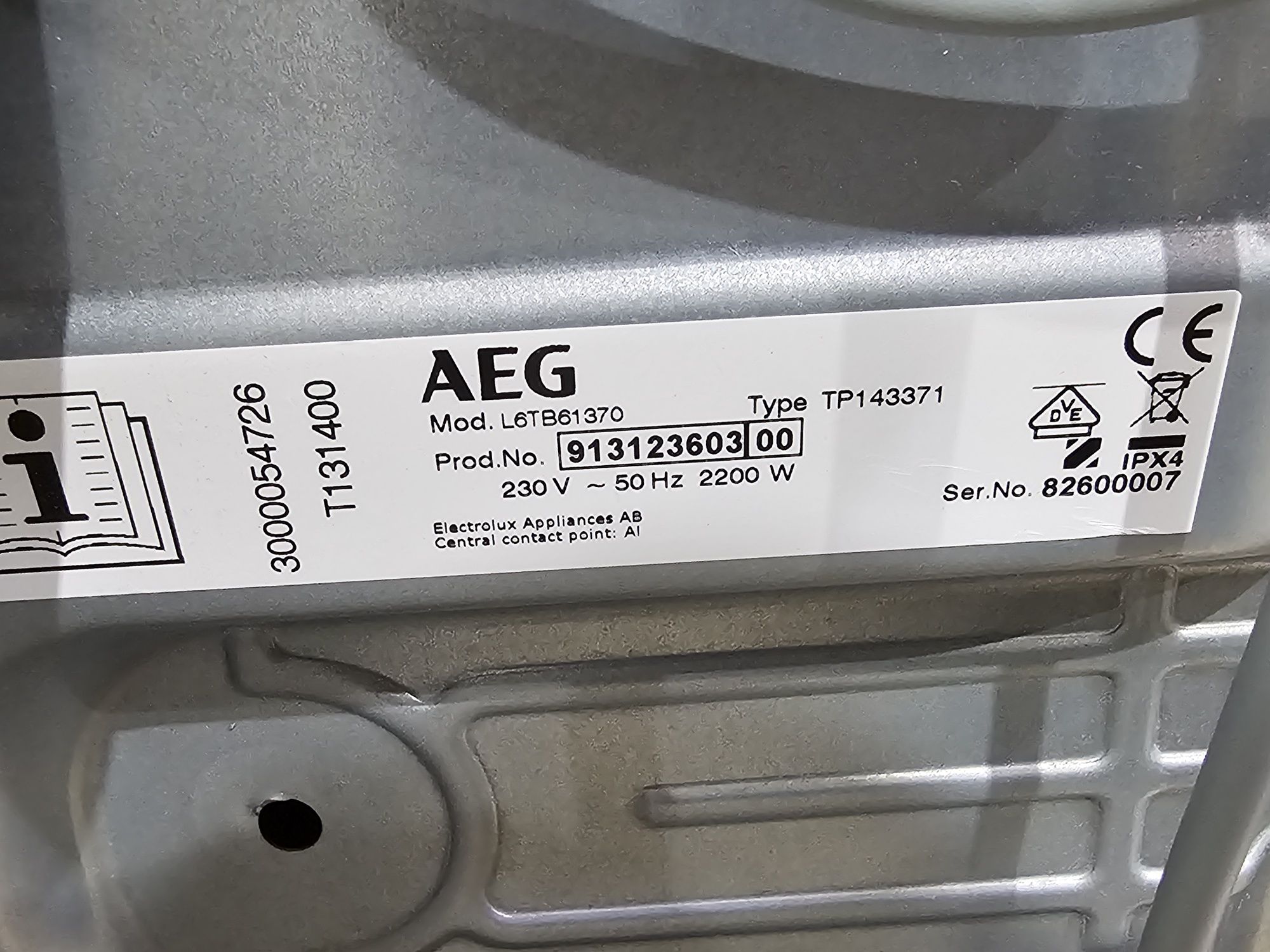 Пральна машина AEG 40 см 7 кг