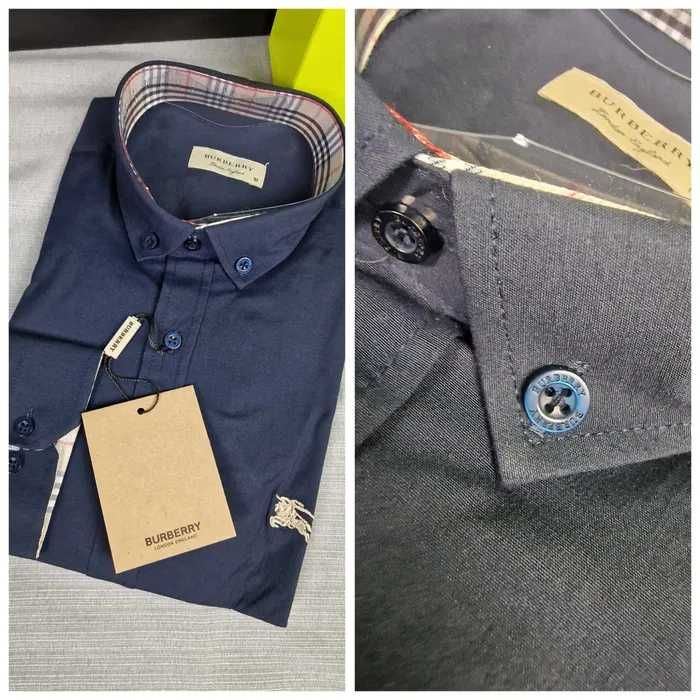 Koszula męska gładka Hugo Boss Burberry