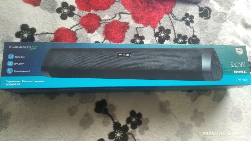 Акустична система Grand-X Bluetooth Soundbar Black 10 w