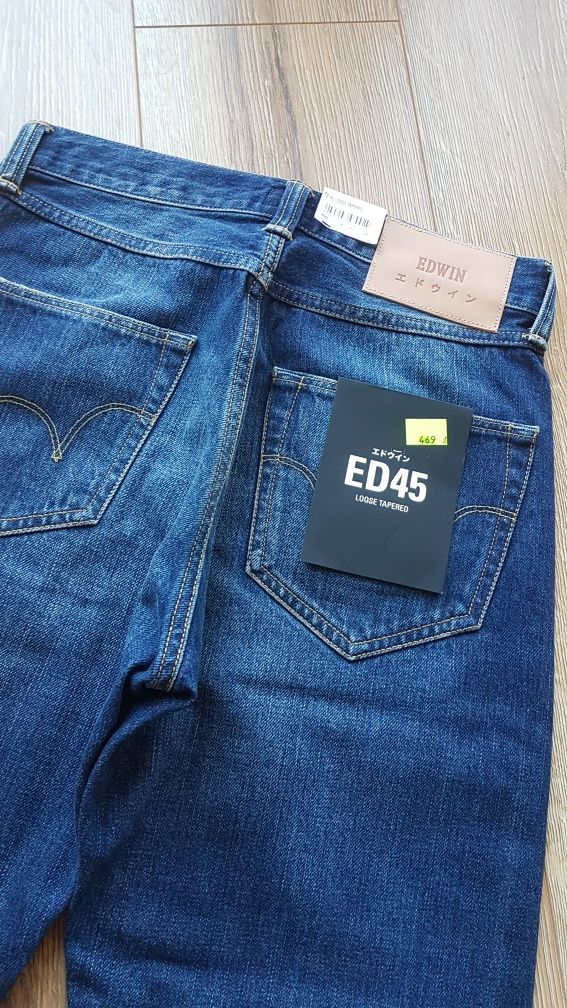 Edwin Ed-45 Loose Tapered jeansy męskie dżinsy spodnie W28