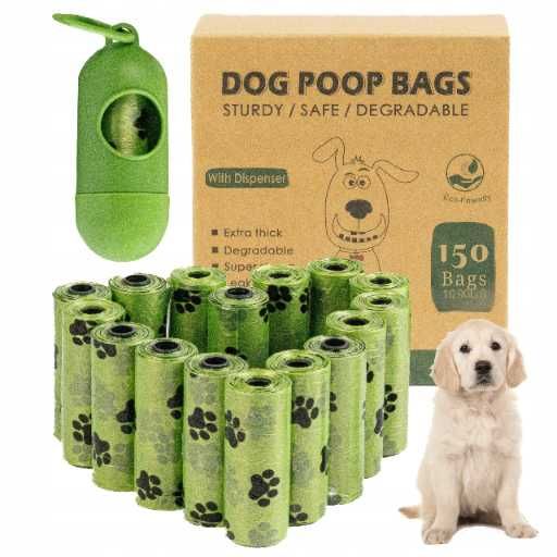 Woreczki na psie odchody biodegradowalne worki na kupy bio + etui
