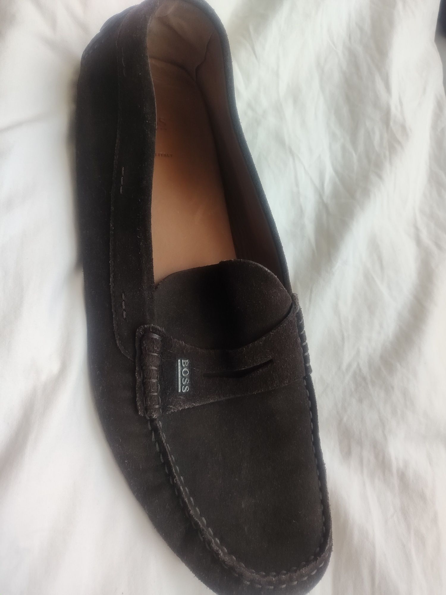 Mokasyny Hugo Boss brązowe 455