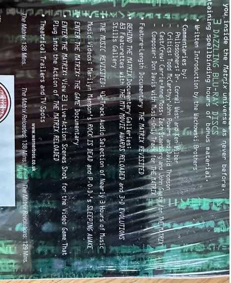 Matrix - Trylogia (Blu-Ray) komplet