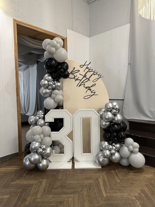 Balonowa girlanda / balony / dekoracja / chrzest / roczek / urodziny