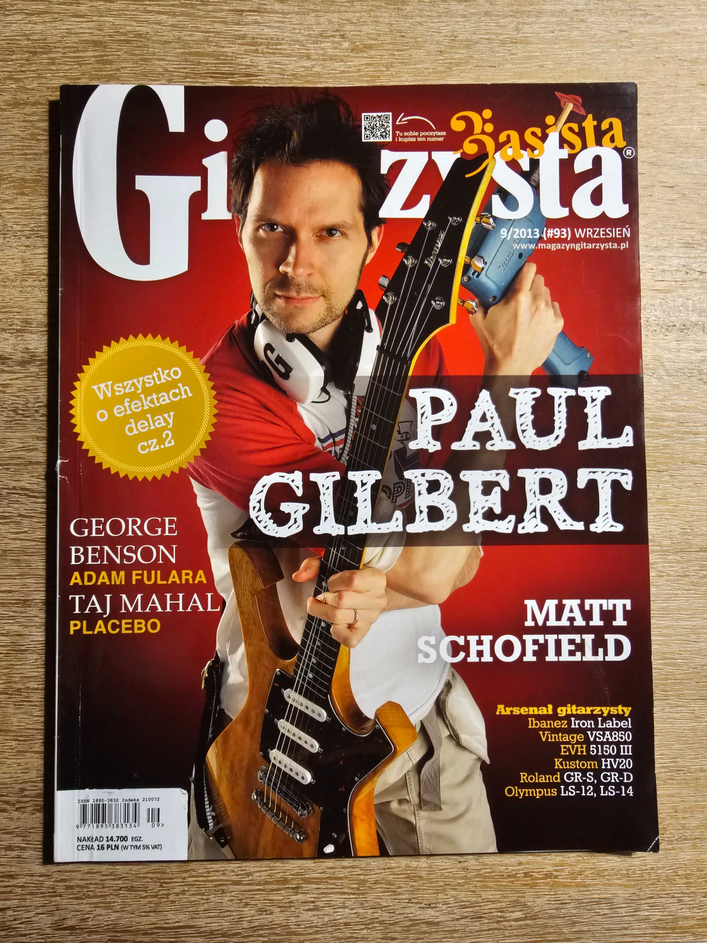 Gitarzysta #93 + Basista #36 9/2013 - Paul Gilbert, Matt Schofield