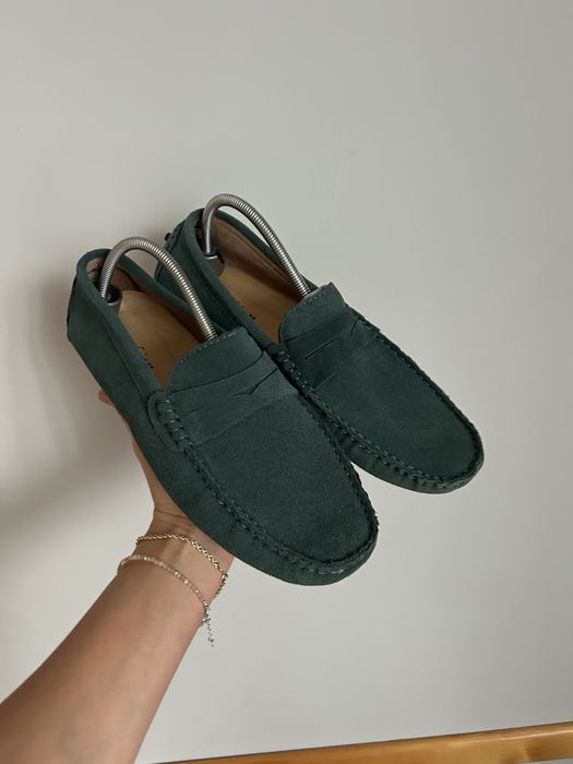 Mokasyny meskie skórzane - zamsz 42 jak 41