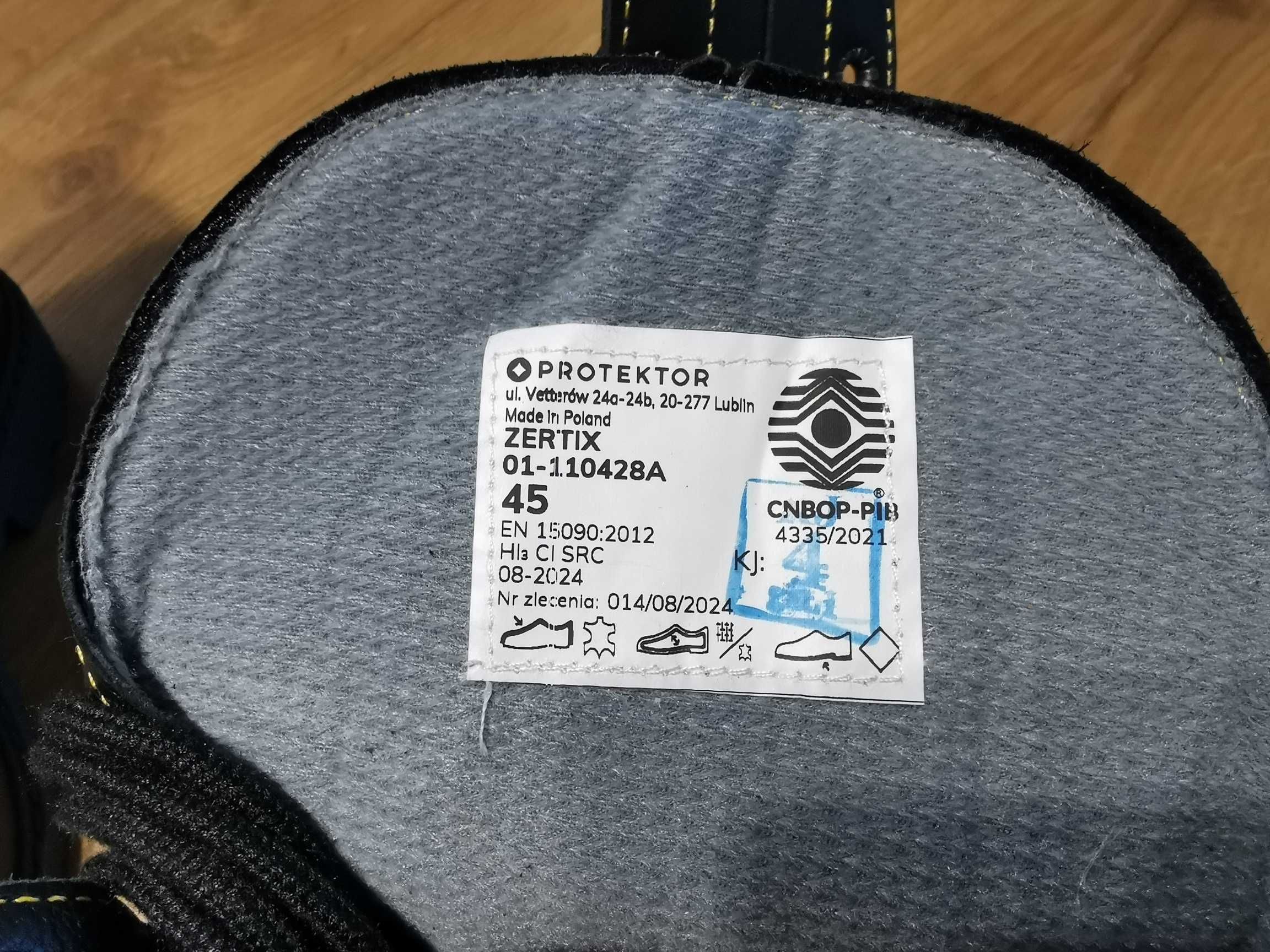 Buty strażackie Protektor ZERTIX 428A r. 45 czarne