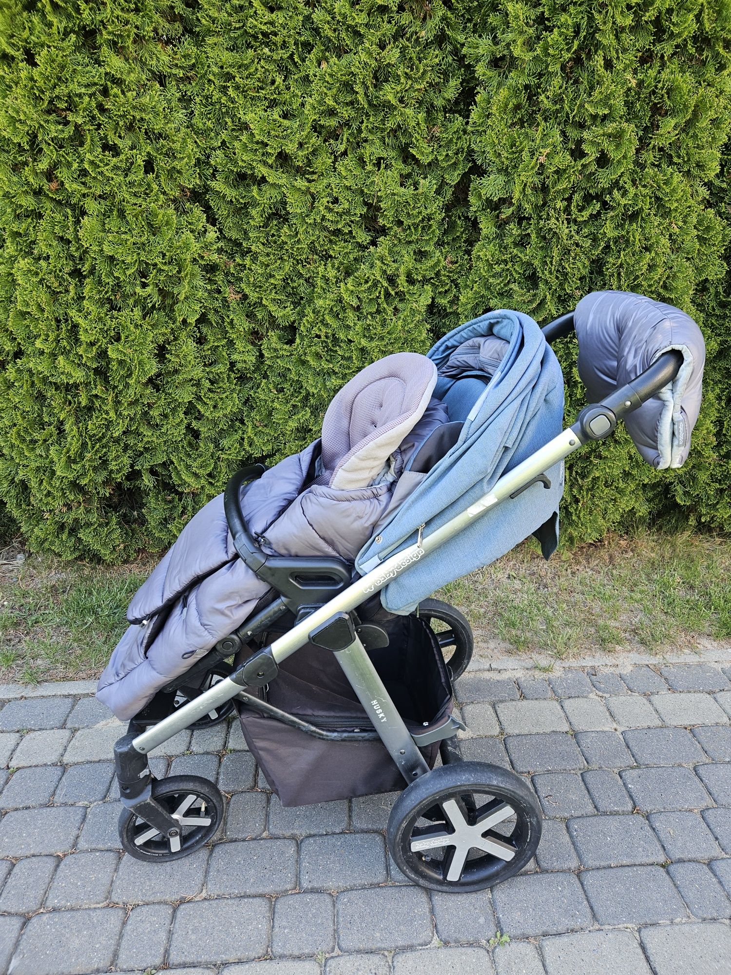 Wózek spacerowy + gondola husky xl