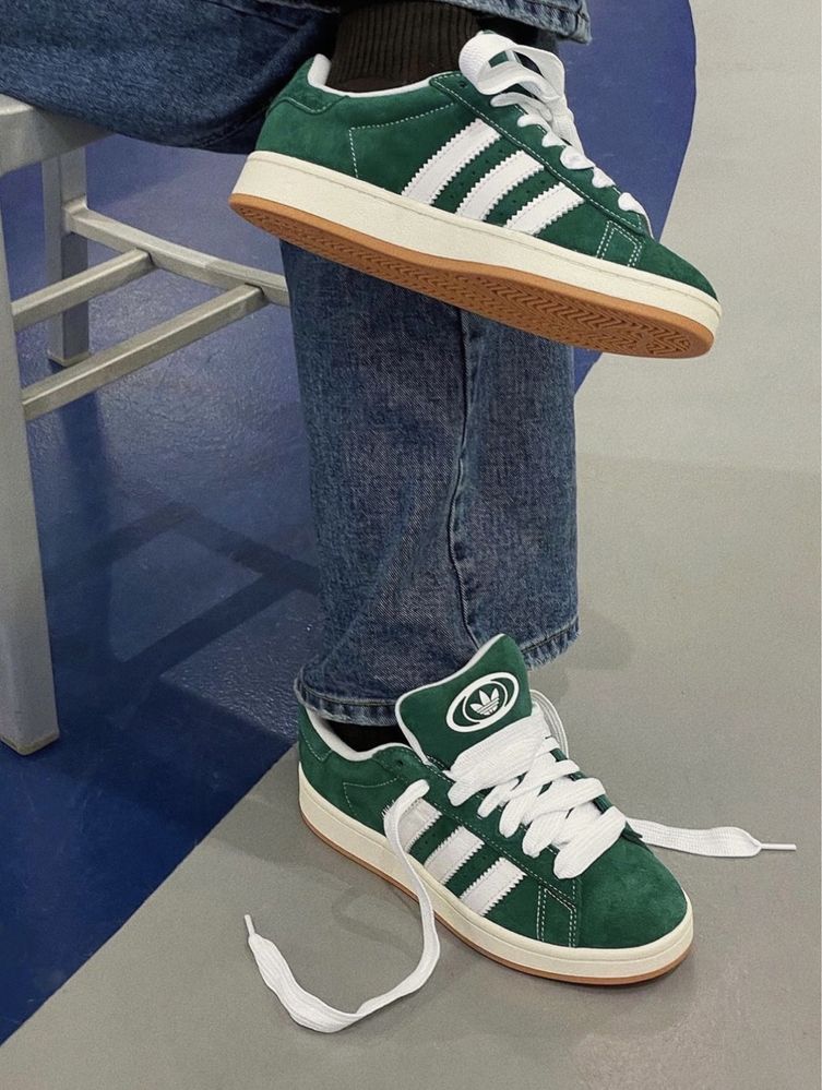 Кросівки кеди Adidas Original Campus 00s Green зелені адідас кампус