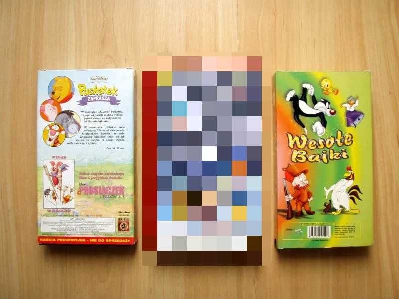 Bajki na kasetach VHS.