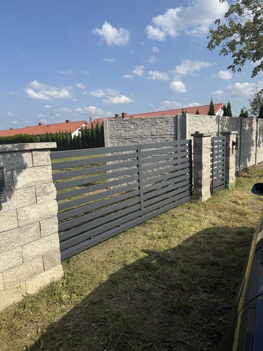 Brama przesuwna antracyt dobry stan