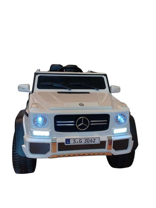 Mercedes Maybach G650-S auto elektryczne dla dzieci LED biały pilot