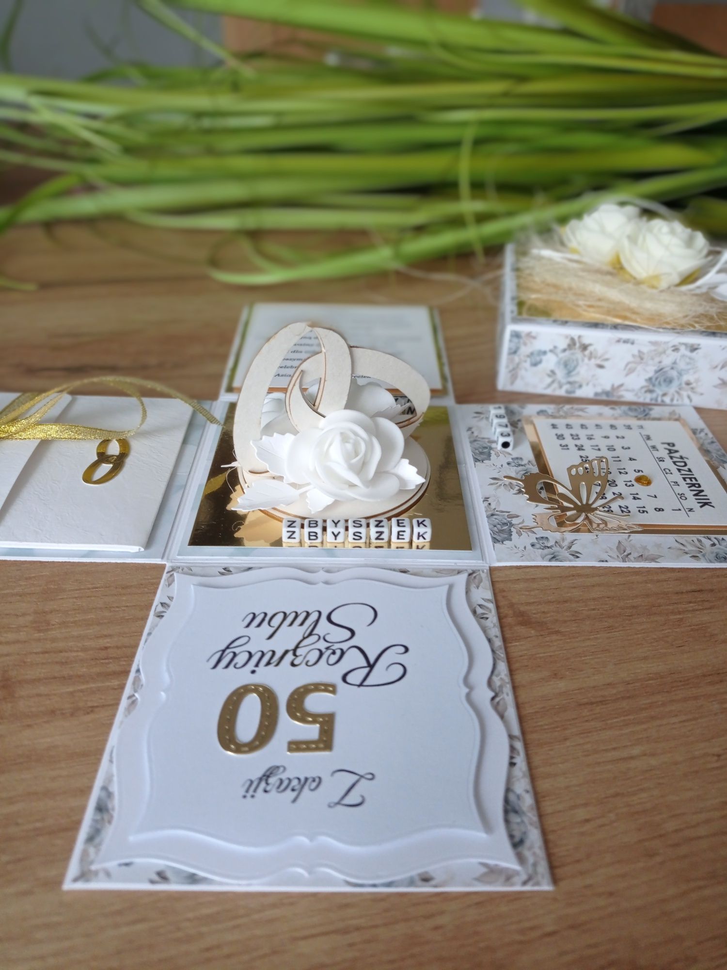 Prezent exploding box ślub rocznica jubileusz