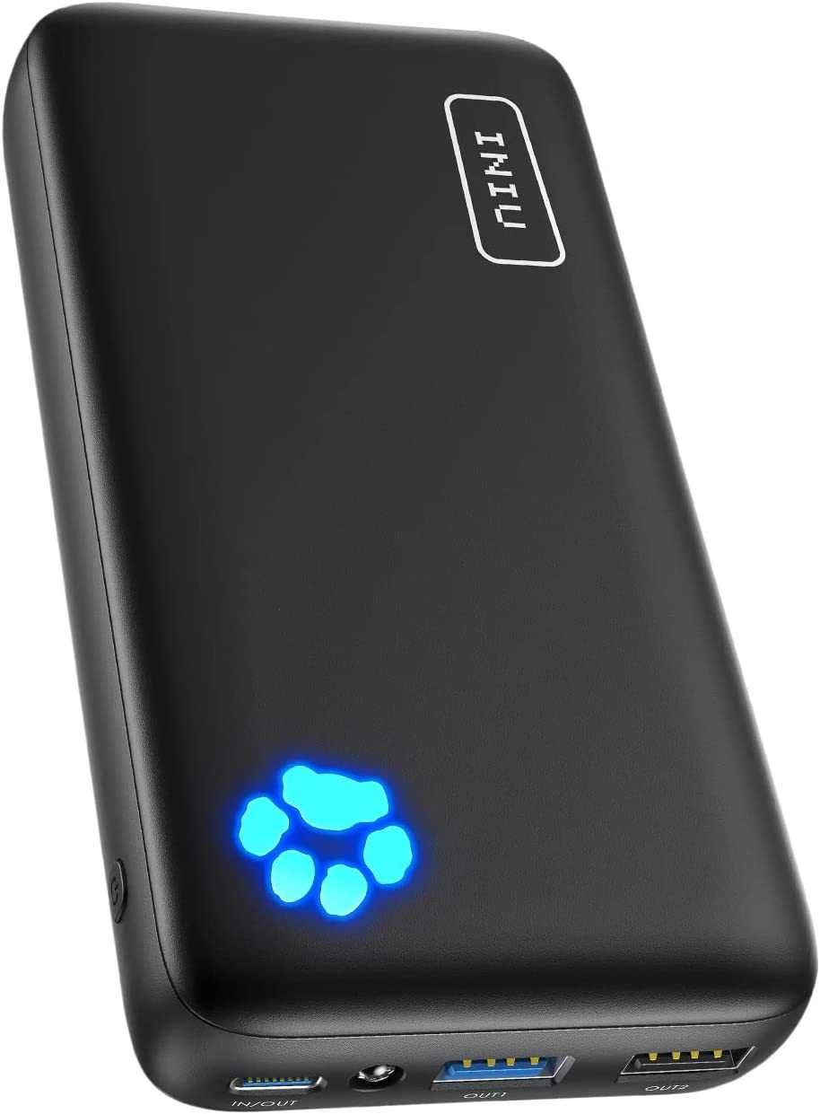 Iniu BI-B42 Powerbank 20000mAh USB-C 2xUSB latarka LED Ładowarka 18W