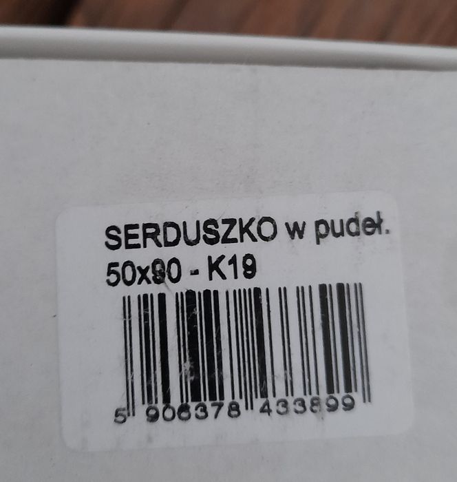 Walentynki - Ręcznik w pudełku 50x90 Serca Czerwony Biały