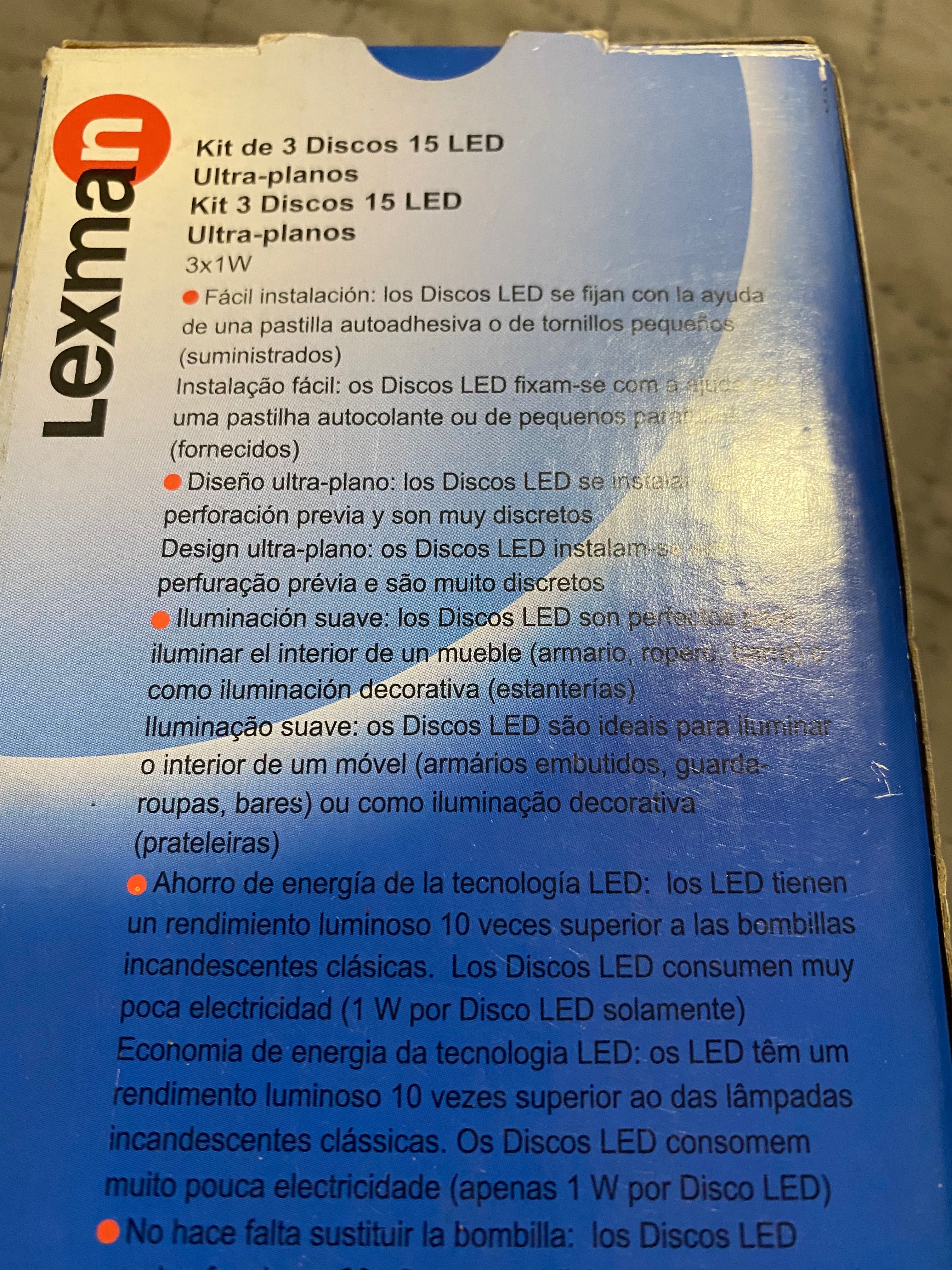 Kit 3 discos LED