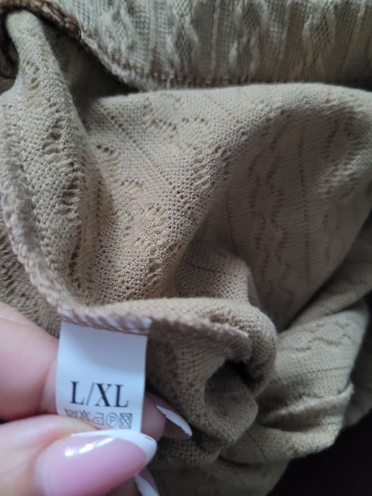 Spodnie jeansowe m.sara I dzwony dzianina