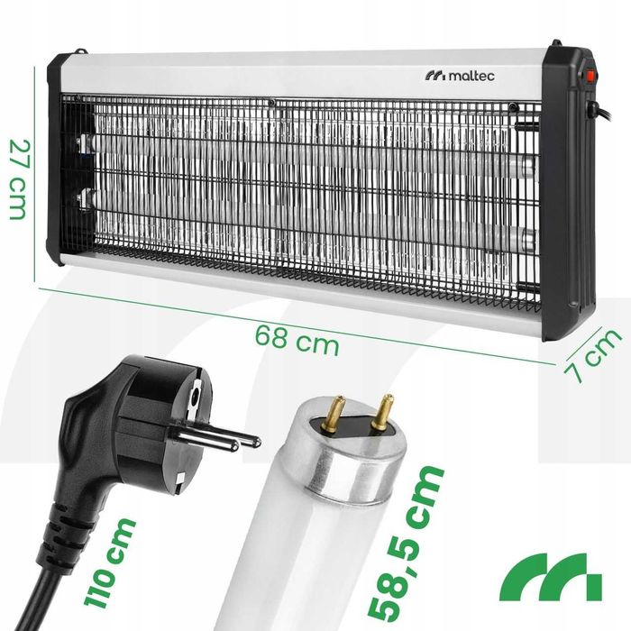 Lampa owadobójcza rażąca 40W Master Killer 3800V MalTec
