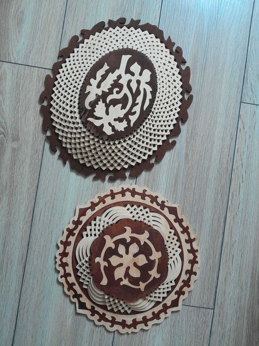 Tace drewniane ozdobne