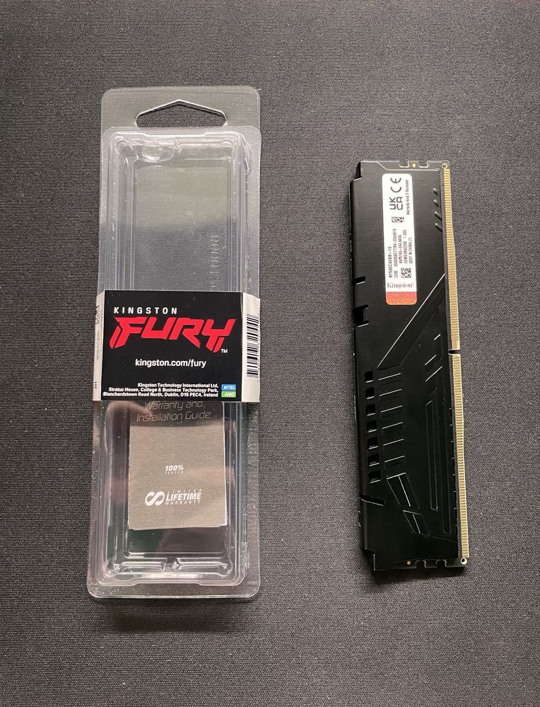 Оперативная память (ОЗУ) Kingston Fury Beast Black 16 Gb DDR5 5600MHz