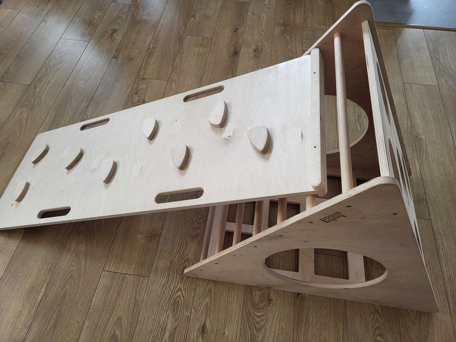 BabyWood Trójkąt wspinaczkowy + zjeżdżalnia